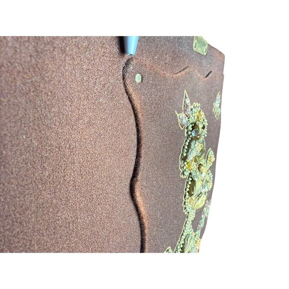 RARE!! VTG 1950 Toro N.Y.C. Lucite Embellished Poodle Purse Felted Wool - Picture 10 of 16